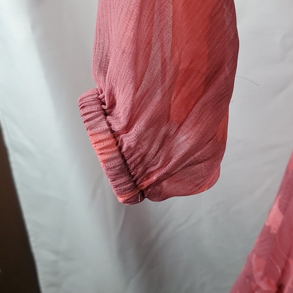 HALSTON LONG SLEEVE CORAL MINI DRESS SIZE LARGE seen in My One & Only Hallmark - Picture 5 of 13